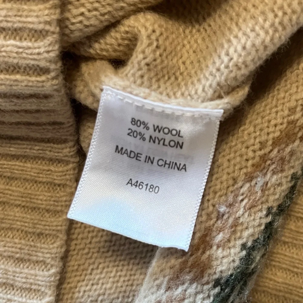 Appleseed’s Squirrel Fair Isle Wool Cardigan Sweater - Picture 16 of 17